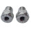 2 Pair 3/8Inch Female Thread Positive Negative Battery Post Terminal Adapters Battery Cable Terminals 5