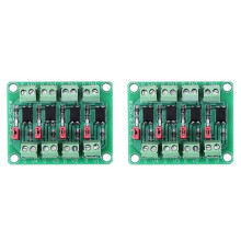2X 817 Optokopplare 4-Kanals Spänningsisoleringskort Spänningskontroll Switching Driver Module Optisk Isoleringsmodul