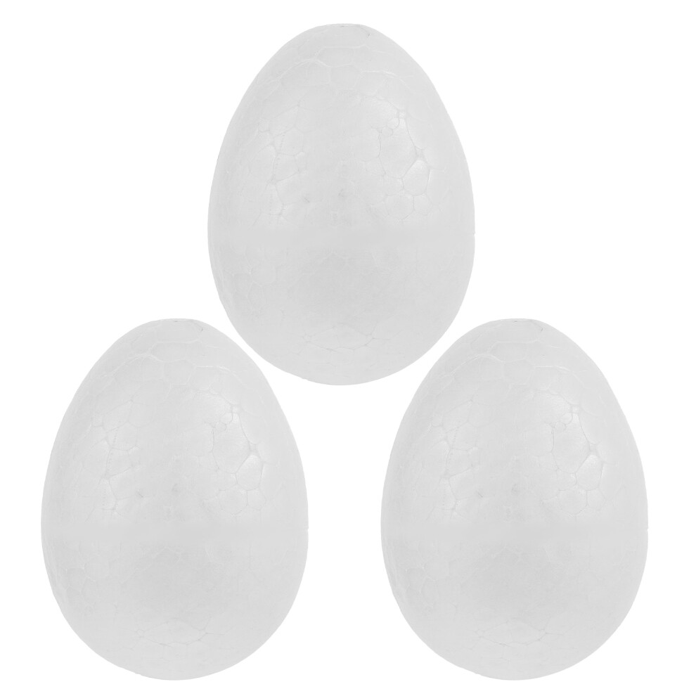 3Szt Nierozmalowane Jajka Dekoracyjne Z Pianki Do ProjektóW Dekoracji-image