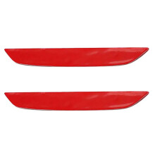 Car Styling 2PCS Red Plastic Rear Tail Brake Lamp Reflector Panel Cover Trim for C-HR CHR 2016-2020