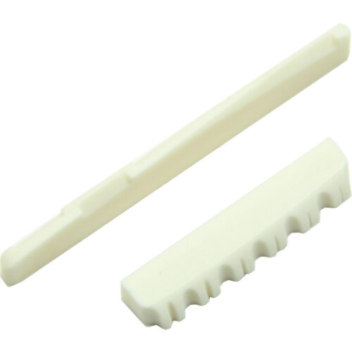 3Set Ivory Bone Bridge Saddle and Nut for 6 String Acoustic Guitar 2