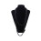 2X Collar Cadena del Sueter Larga de Perla Falsa de Moda - Negro 5