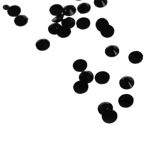 4000Pcs Crystal Flatback Acrylic Rhinestones Beads Nail Art (Black) 2