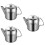 3Pcs Multi-Use Stainless Steel Tea Kettle with Strainer Kitchen Supply 7