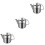 3Pcs Multi-Use Stainless Steel Tea Kettle with Strainer Kitchen Supply 5