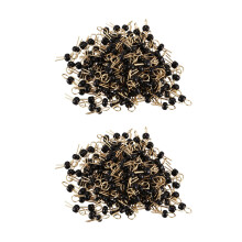 400Pcs Black Gold Tone Soldering PCB Board Breadboard Test Point Pin