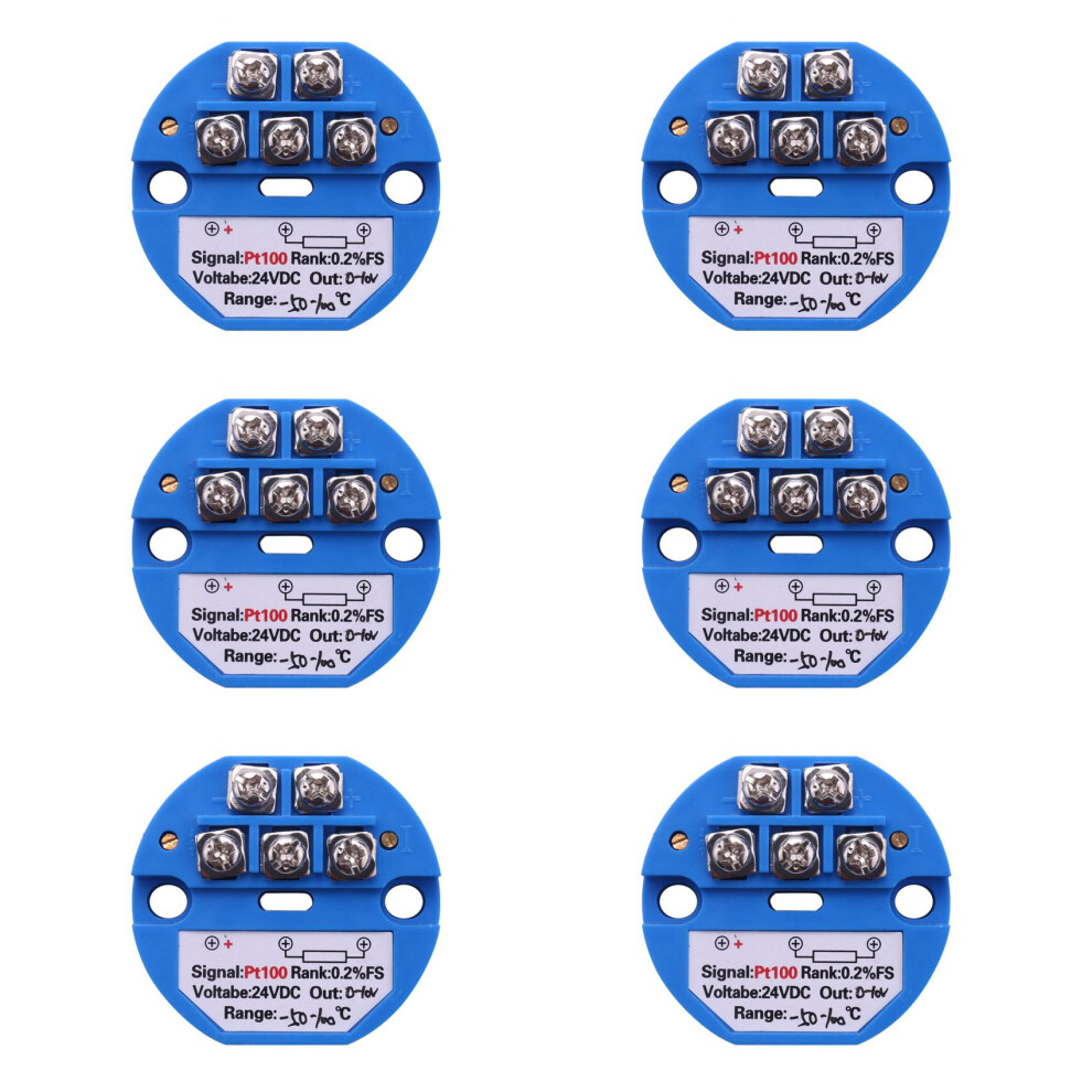 Typecat 6X Rtd Pt100 Temperature Transmitter Dc24v Minus 50 - 100 Degree Output 0-10V