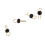 400Pcs Black Gold Tone Soldering PCB Board Breadboard Test Point Pin 7