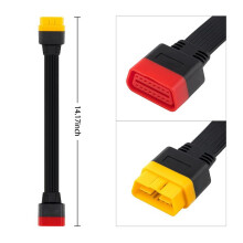 4X Nowe ZłąCze Kabla PrzedłużająCego OBD OBD2 do Uruchomienia X431 V/Easydiag 3.0/Mdiag/Golo Główny 16Pin Kabel Męski na żeńSki 36cm
