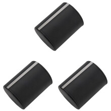 3X Black Necktie Neck Tie Storage Case Travel Gift Box Cylinder Shape