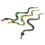 Plastic Reptile Animal Snake Model Toy 24Pcs Multicolour 6