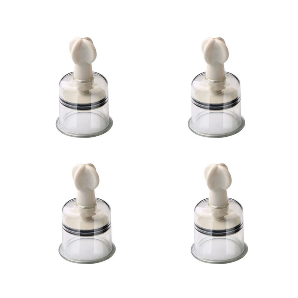 4 Pcs Cupping Suction Cups- Hand Twist Portable Thicken Vacuum Cupping Device Full Body Massager Massage Relax Cupping