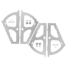 6Pares Kit De Dobradiças Para Sapateira Metálicas Claro Duráveis