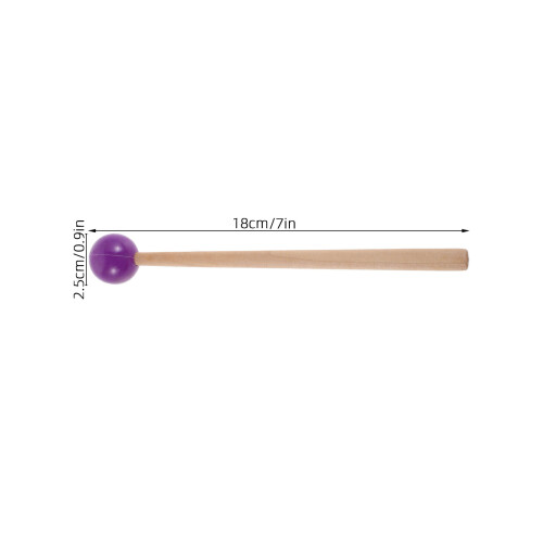 2Pares Baquetas Roxas Para Glockenspiel E Com De Bordo 2