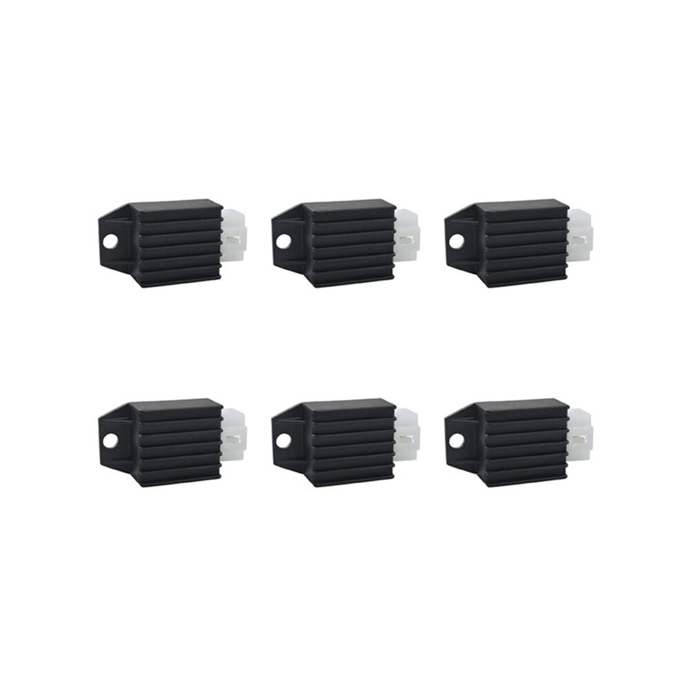 6X 12V 4 Pin Rectifier Regulator For 50Cc 90Cc 110Cc 125Cc Pit Quad Dirt Bike Atv Buggy Black 4713499676606