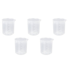5X 500Ml Graduated Beaker Transparent