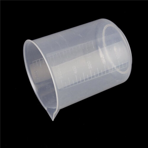 5X 500Ml Cubilete Transparente de Medicion