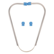 1Conjunto Kit Reposição Estetoscópio Prata Peças Silicone Ergonômico