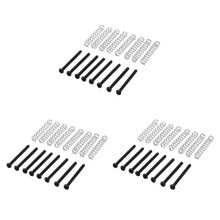 24 Pcs M3X30MM Electric Guitar Humbucker Pickup Adjust Height Screw and Springs - Black