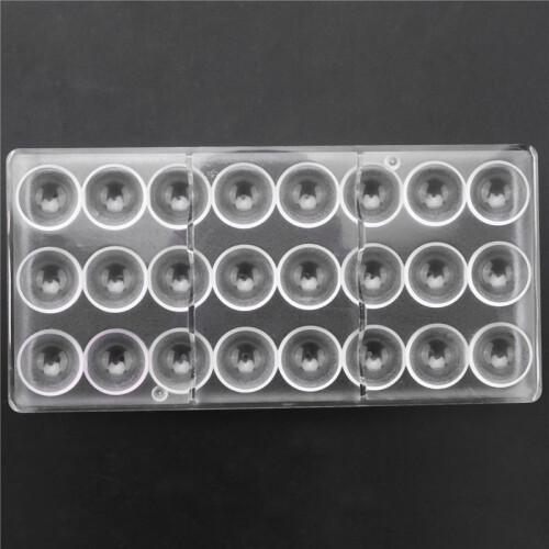 6X 24 Hål Semi Sphere Choklad Form Polykarbonat Choklad Bar Form Half  Candy Maker Form Bakeware 1