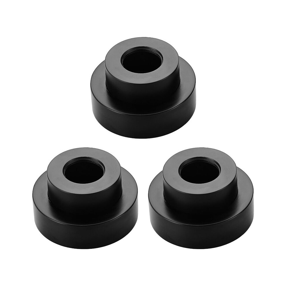 3Pcs Shower Fixing Kit Equipment Water Pipe Copper Decorative Cover Bathroom Faucet Accessories Electroplating-Black 4711033484045