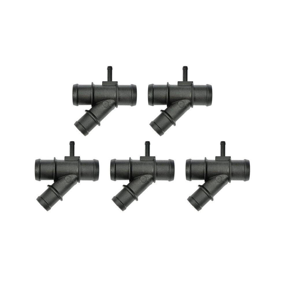 5X Engine Radiator Coolant Hose Connector For A3 Tt 1K0 121 087 H 1K0 121 087H 1K0121087h Black 6033532586777