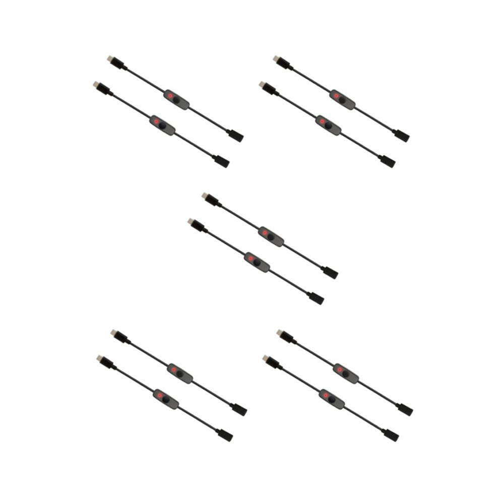 Power Usb Type C With Indicator Male To Female Usb-C Extension Cable For Raspberry Pi 4B 10 Pcs Light 6031637842903