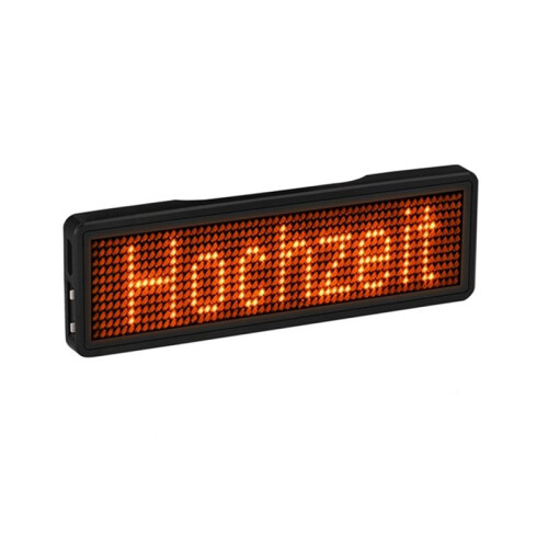 6X  LED Name Badge Rechargeable Light Sign DIY Programmable Scrolling Message Board Display LED,Type 2 2