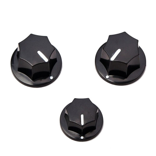 24Pcs Bouton de Commande Boutons de Commande Audio de Volume pour Pièces de Guitare Électrique Jazz Bass