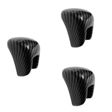3X Carbon Fiber ABS Gear Shift Knob Cover Trim Fit for   11Th 2022 -2023 for Accord 2018-2022