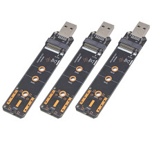 3X M.2 NVME SSD Auf USB3.2 GEN2 10 Gbps Adapter M.2 NVME SSD Adapter für 2230 2242 2260 2280 NVME M.2 SSD RTL9210B
