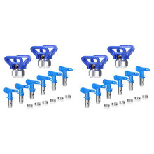 Spray Tips for Airless Sprayer, Reversible Airless Paint Sprayer Nozzle Tips 12Pc with 4Pc Nozzle Seats