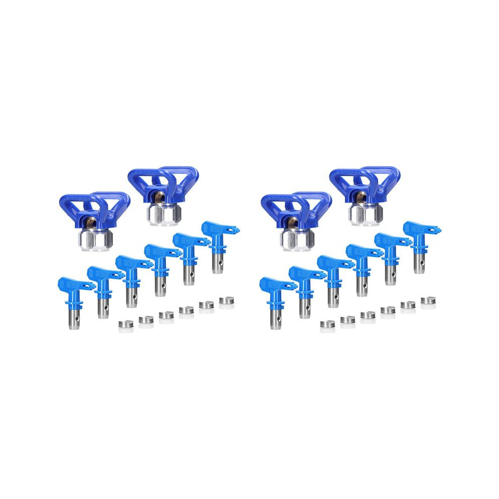 Spray Tips For Airless Sprayer, Reversible Airless Paint Sprayer Nozzle Tips 12Pc With 4Pc Nozzle Seats 4711838177067