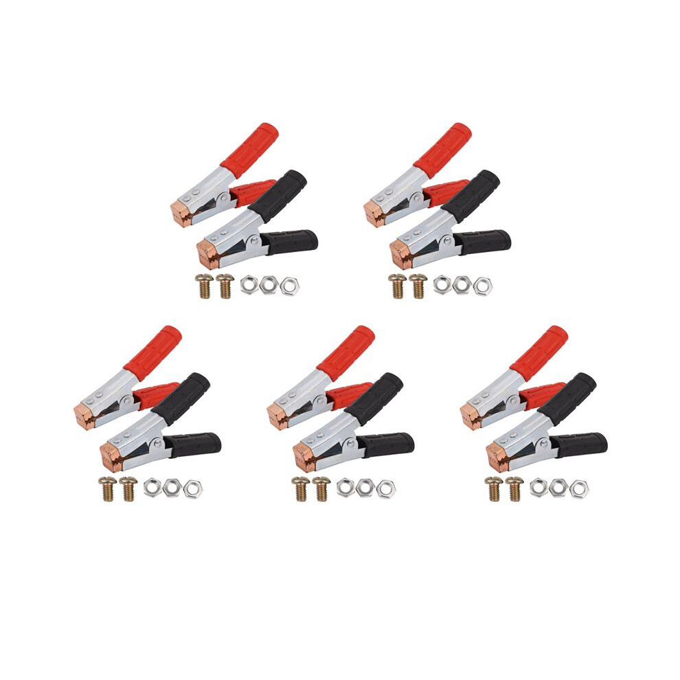 10X Crocodile Clips Heavy Duty Copper Battery Test Alligator Clamps 4711801859754