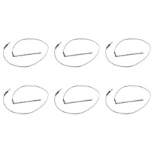 6X 6 String High Sensitive Acoustic Guitar Bridge Saddle Rod Piezo Metal Rod Folk Guitar Pickup Stick Guitar Accessories