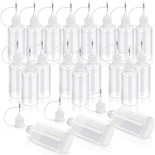 80 Pcs Precision Tip Applicator Bottle, Empty Applicator Glue Bottle for Small Gluing Projects, 30Ml /1 Ounce 2
