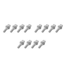 12Pcs 17mm Car Wheel Nuts Bolts Flat for 206 308 3008 207 CC SW 508 C5 C4L 540567