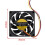 5pcs 70X70mm 12V 3-Pin PC Computer Case CPU  Brushless Cooler Cooling Fan Black 2