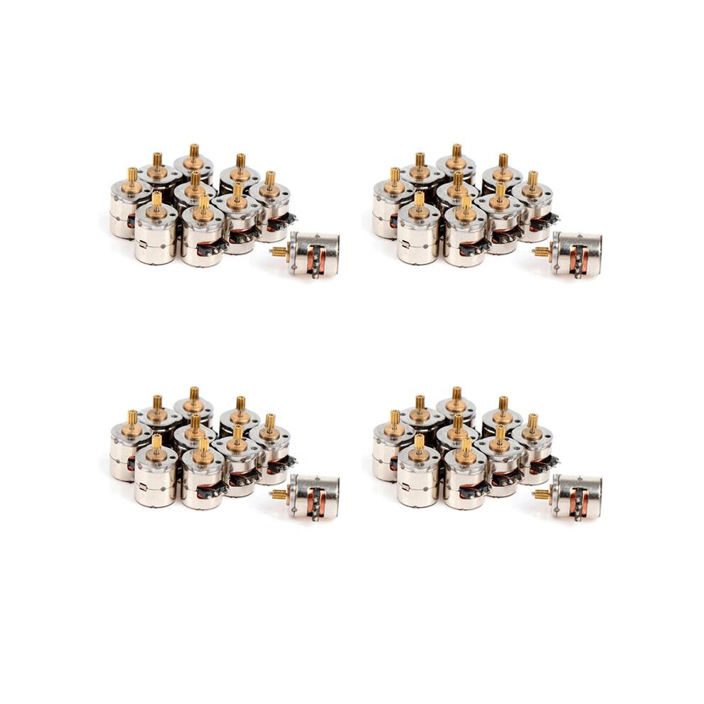 40Pcs/Pack 2-Phase 4-Wire Stepper Motor Miniature Stepper With Gear Small Tiny Motor Toy Engine Diy 6033240009308