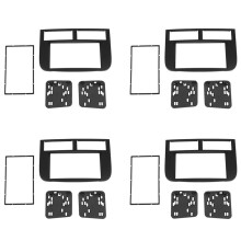 4X Autoradio Dashboard voor  Grand Cherokee 1999-2005 Panel Dash Kit Trim Dashboard Plaat Stereo Console Cover Bezel Adapter