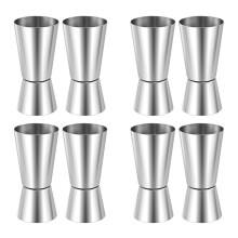 4X Spirit Measures 25Ml/50Ml, Shot Measure Drinks Gin Jigger Dual Drinks Measuring Cup for Party Wine Drink Shaker