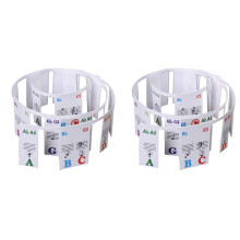 2X Piano Toetsenbord Stickers Vleugel/Elektrische Piano 88 Toetsen Staaf Notatie Note Strip Label Symbool voor Beginners Studenten