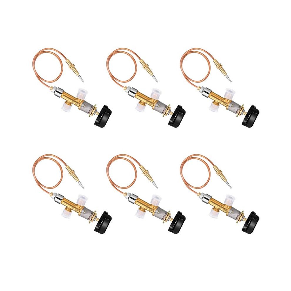 6X Low Pressure Gas Lpg Fireplace Failure Safety Control Valve Kit Gas Heater Thermocouple Replacement 5/8-18Unf 4711583787603