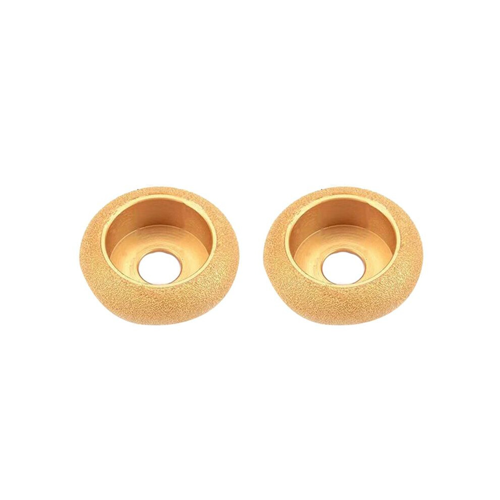 2Pcs 75Mm Stone Edging Wheel Grinding Wheel Roman Slotted Granite Marble Brazed Diamond Angle Grinder Grinding 25Mm 4712986793178