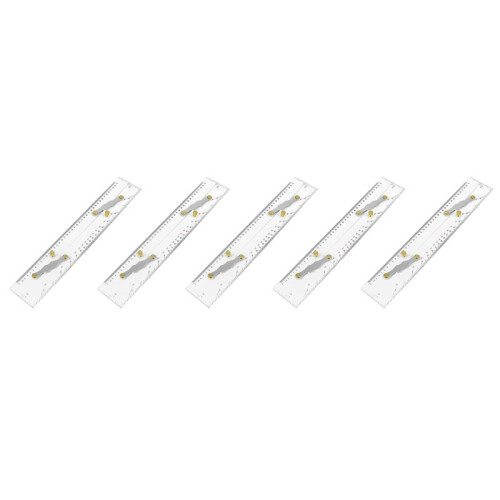 5X Marine Parallel Ruler Clear Scales,Mapping Points to Pull Parallel Ruler 450MM,Nautical Charts Parallel Ruler 1