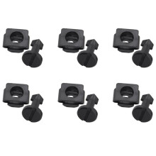 6X Cubierta del Motor Undertray Wheel Arch Tornillo Plástico Negro para 91501-SS8-A01, 91601-SS8-A01