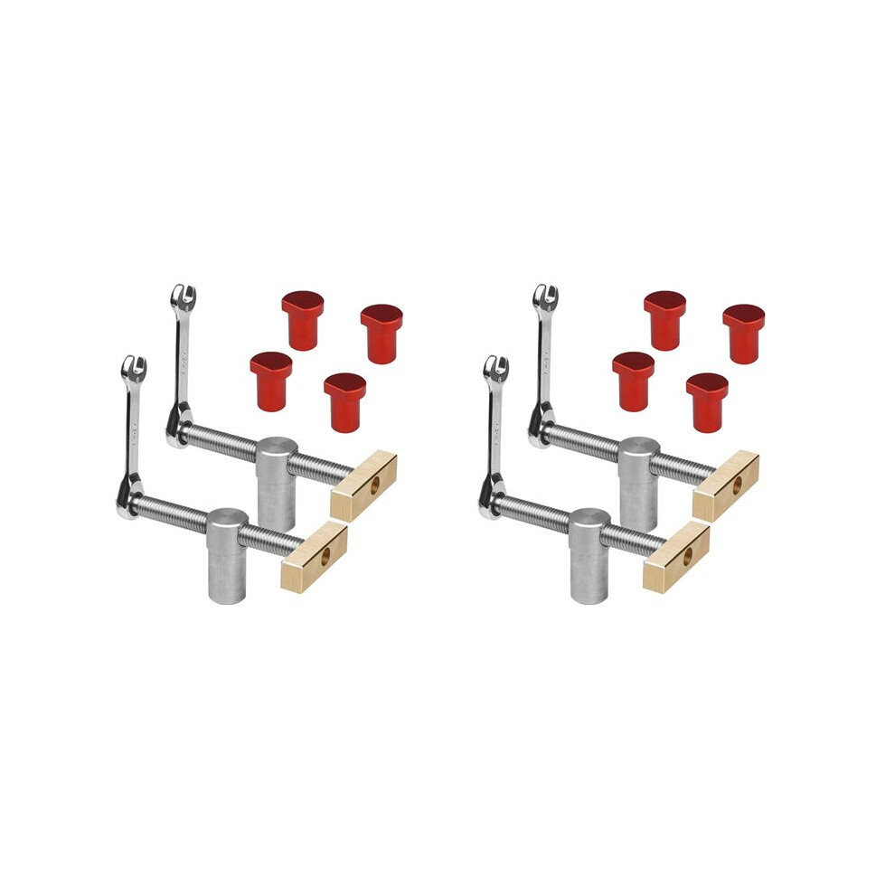 2X Woodworking Bench Dog Clamps With Bench Dog Stop Sets, Clip Clamp Fixture Vise Benches Joinery Carpenter Tools(19Mm) 6033515836677