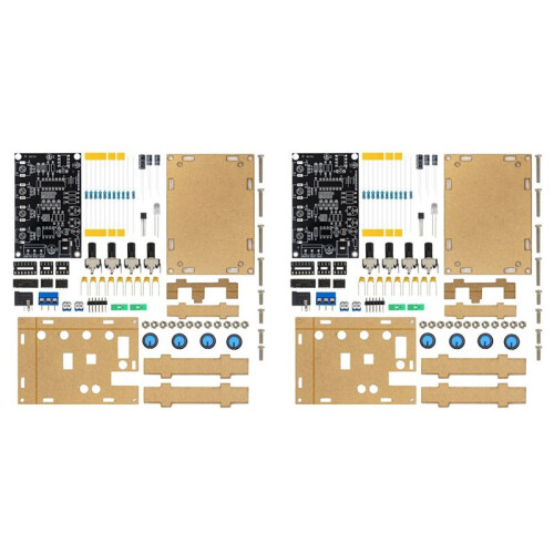 2X ICL8038 Function Signal Generator Module Sine Square Triangle Signal Generators DIY Welding Practice Kit with Case