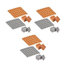 600Pcs Roof Tiles Building Set Miniature Tiles Dollhouse Shingles Fake Tile Landscape Garden Diorama Roofing