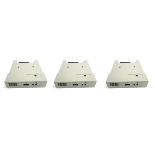 3X SFR1M44 U100 USB Floppy Drive Emulator ABS Machine for Industry Grey